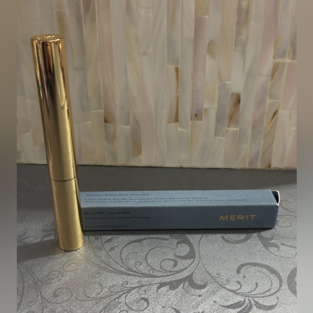 Merit Brow Volumizing Pomade in Shade Brown